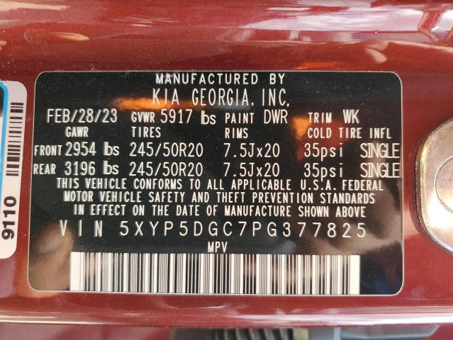 Photo 14 from auction – 2023 KIA TELLURIDE with VIN 5XYP5DGC7PG377825