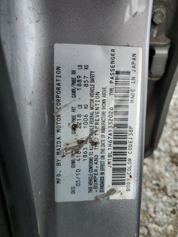 Photo 14 from auction – 2010 MAZDA 3 S with VIN JM1BL1H67A1332026