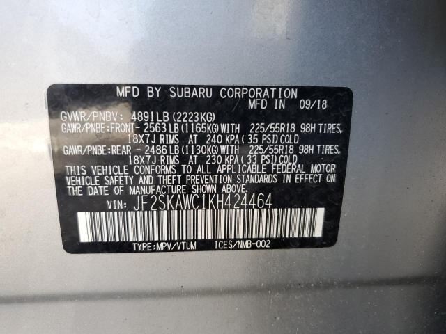 Photo 14 from auction – 2019 SUBARU FORESTER T with VIN JF2SKAWC1KH424464