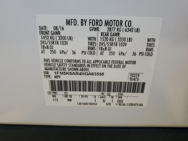Photo 14 from auction – 2017 FORD EXPLORER P with VIN 1FM5K8AR4HGA63595