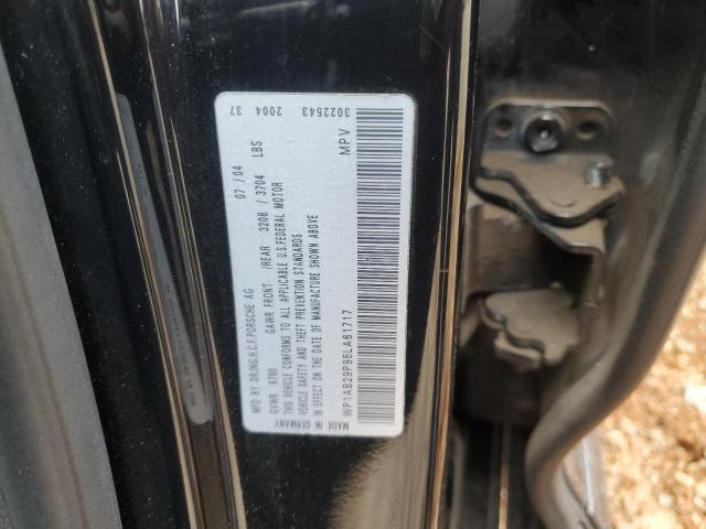 Photo 14 from auction – 2005 PORSCHE CAYENNE S with VIN WP1AB29P95LA61717