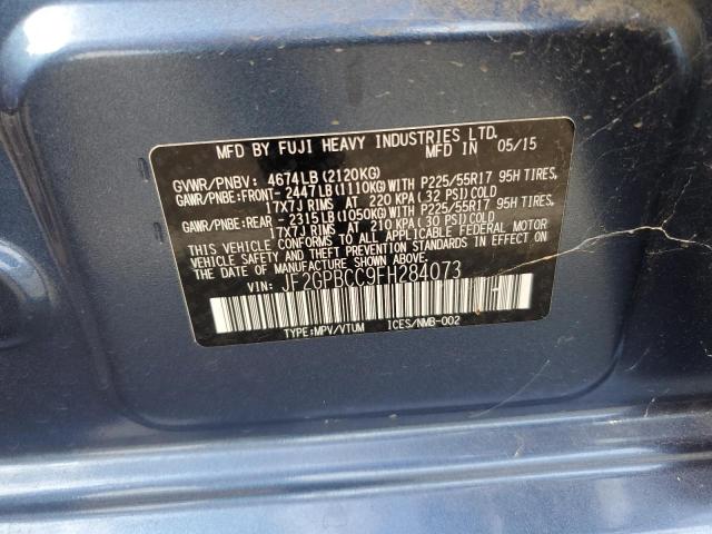 Photo 14 from auction – 2015 SUBARU XV CROSSTR with VIN JF2GPBCC9FH284073