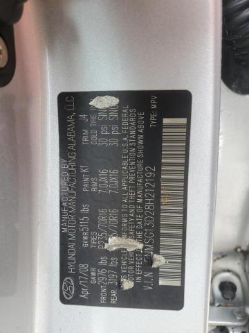Photo 14 from auction – 2008 HYUNDAI SANTA FE G with VIN 5NMSG13D28H212192
