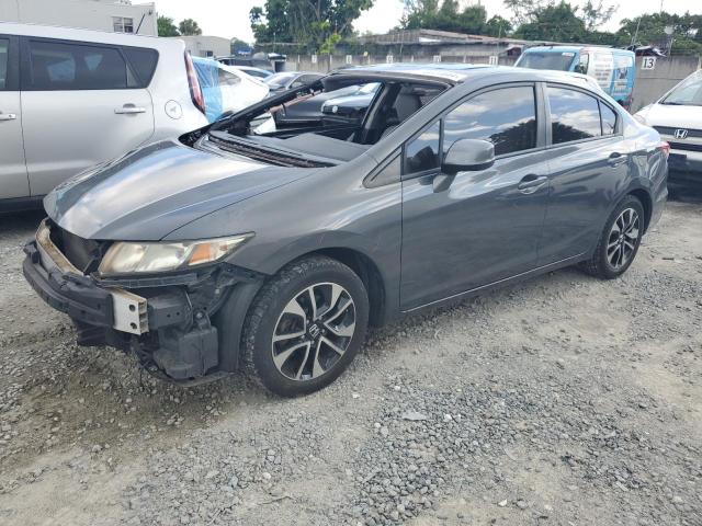 HONDA CIVIC EXL 2013 with VIN 2HGFB2F9XDH543767 - Photo from auction