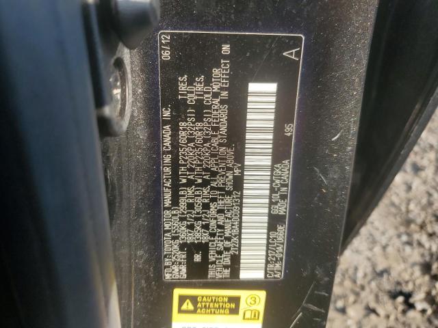 Photo 14 from auction – 2013 LEXUS RX 350 with VIN 2T2ZK1BA4DC091312