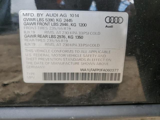 Photo 14 from auction – 2015 AUDI Q5 PREMIUM with VIN WA1LFAFP0FA060377