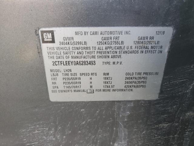 Photo 14 from auction – 2010 GMC TERRAIN SL with VIN 2CTFLEEY0A6283493