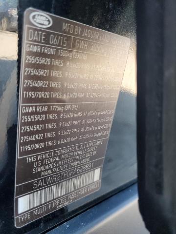 Photo 14 from auction – 2015 LAND ROVER RANGE ROVE with VIN SALWR2TF0FA628891