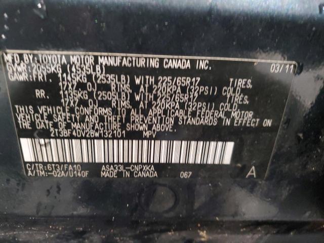 Photo 14 from auction – 2011 TOYOTA RAV4 with VIN 2T3BF4DV2BW132101