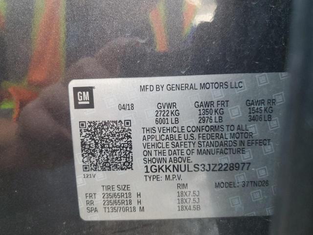 Photo 14 from auction – 2018 GMC ACADIA SLT with VIN 1GKKNULS3JZ228977