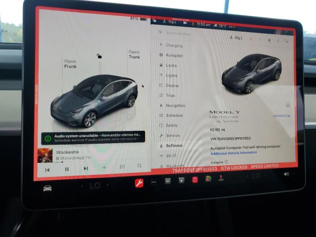 Photo 9 from auction – 2023 TESLA MODEL Y with VIN 7SAYGDEE3PF611553