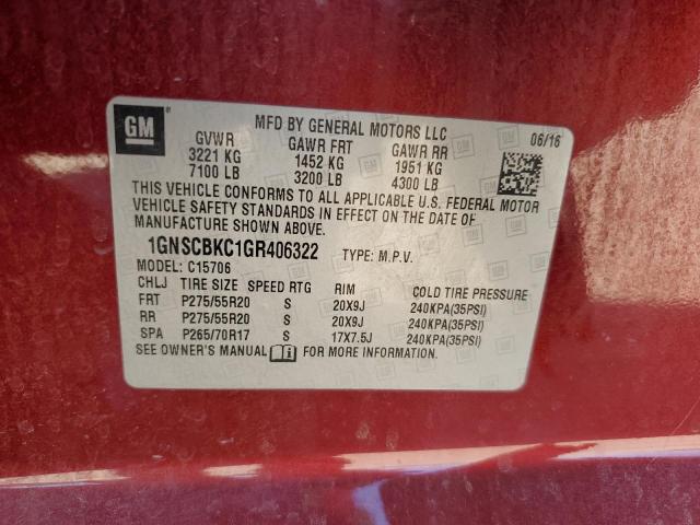 Photo 14 from auction – 2016 CHEVROLET TAHOE C150 with VIN 1GNSCBKC1GR406322