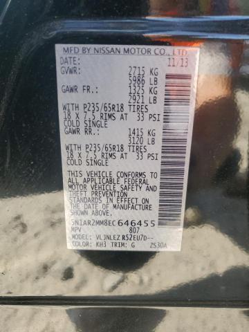 Photo 14 from auction – 2014 NISSAN PATHFINDER with VIN 5N1AR2MM8EC646455