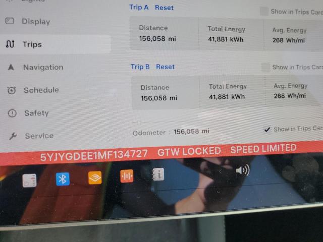 Photo 9 from auction – 2021 TESLA MODEL Y with VIN 5YJYGDEE1MF134727