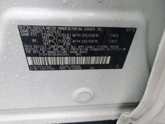 Photo 14 from auction – 2015 TOYOTA RAV4 LIMIT with VIN 2T3YFREV6FW163444