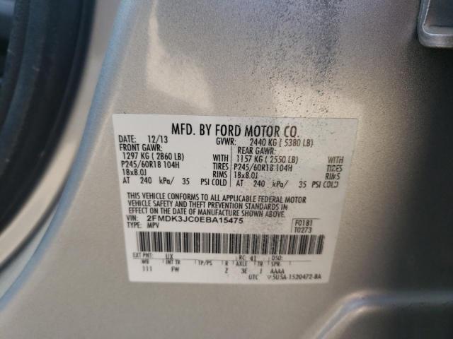 Photo 14 from auction – 2014 FORD EDGE SEL with VIN 2FMDK3JC0EBA15475