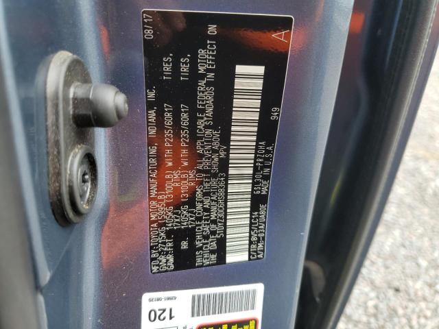 Photo 14 from auction – 2017 TOYOTA SIENNA XLE with VIN 5TDYZ3DC6HS883643