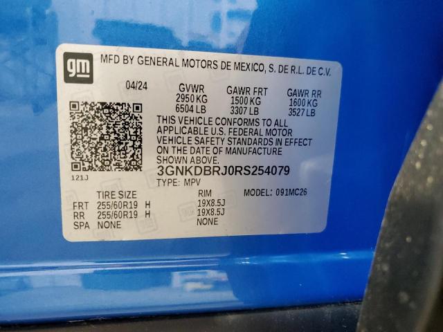 Photo 14 from auction – 2024 CHEVROLET BLAZER 2LT with VIN 3GNKDBRJ0RS254079