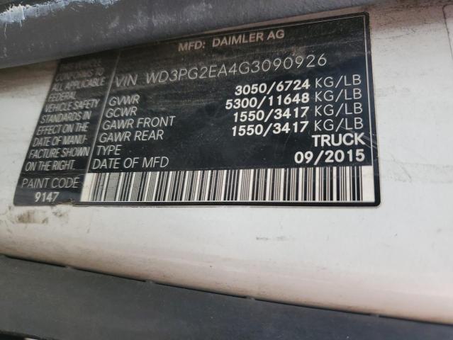 Photo 14 from auction – 2016 MERCEDES-BENZ METRIS with VIN WD3PG2EA4G3090926