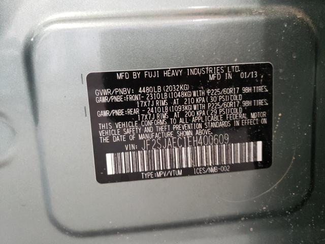 Photo 14 from auction – 2014 SUBARU FORESTER 2 with VIN JF2SJAEC1EH400609