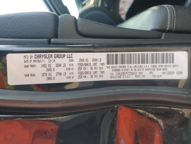 Photo 14 from auction – 2015 JEEP GRAND CHER with VIN 1C4RJFBG7FC725412