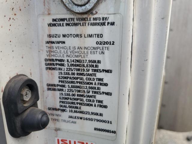 Photo 10 from auction – 2013 ISUZU NRR with VIN JALE5W165D7900031