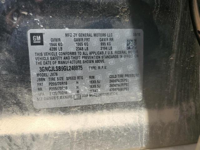 Photo 14 from auction – 2016 CHEVROLET TRAX 1LT with VIN 3GNCJLSB9GL248875