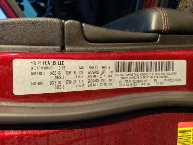 Photo 14 from auction – 2019 JEEP GRAND CHER with VIN 1C4RJFLTXKC718606