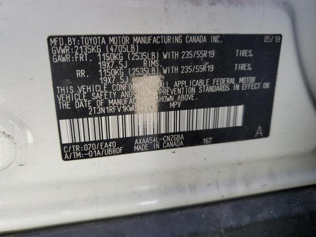 Photo 14 from auction – 2019 TOYOTA RAV4 LIMIT with VIN 2T3N1RFV1KW054237