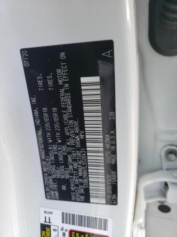 Photo 14 from auction – 2020 TOYOTA HIGHLANDER with VIN 5TDBZRBH7LS520431