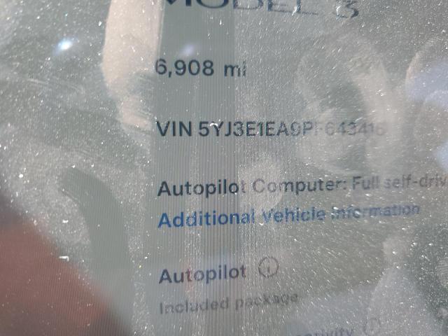 Photo 9 from auction – 2023 TESLA MODEL 3 with VIN 5YJ3E1EA9PF643416