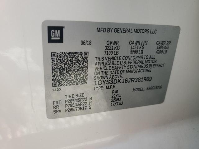 Photo 14 from auction – 2018 CADILLAC ESCALADE P with VIN 1GYS3DKJ6JR381969