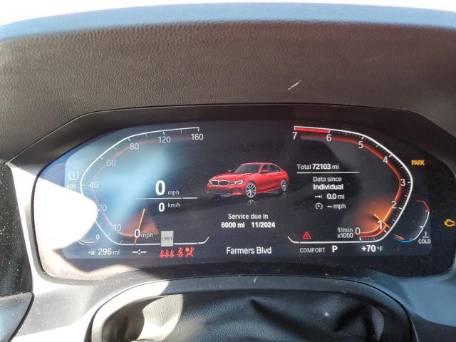 Photo 9 from auction – 2020 BMW 330XI with VIN 3MW5R7J07L8B24275