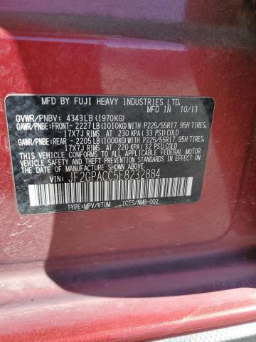 Photo 14 from auction – 2014 SUBARU XV CROSSTR with VIN JF2GPACC5E8232884