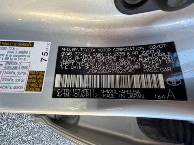 Photo 10 from auction – 2007 TOYOTA PRIUS with VIN JTDKB20U977623040
