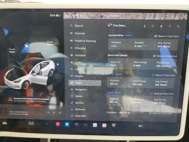 Photo 9 from auction – 2020 TESLA MODEL 3 with VIN 5YJ3E1ECXLF805551