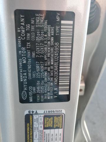 Photo 14 from auction – 2020 HYUNDAI TUCSON LIM with VIN KM8J3CA48LU245958