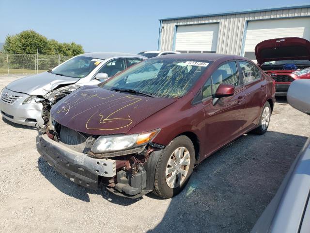 HONDA CIVIC LX 2012 with VIN 2HGFB2F52CH540860 - Photo from auction