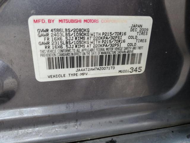 Photo 14 from auction – 2010 MITSUBISHI OUTLANDER with VIN JA4AT2AW7AZ007173