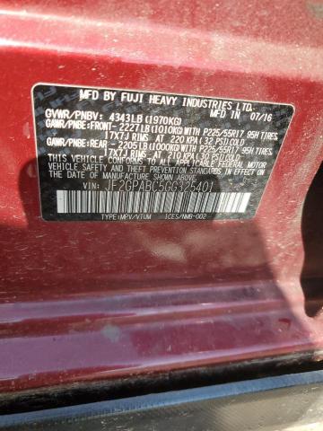 Photo 14 from auction – 2016 SUBARU CROSSTREK with VIN JF2GPABC5GG325401