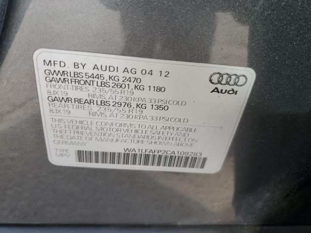 Photo 14 from auction – 2012 AUDI Q5 PREMIUM with VIN WA1LFAFP2CA109283