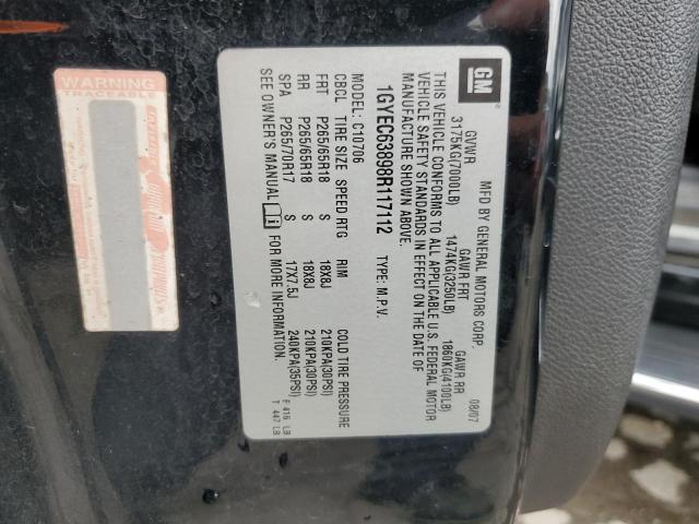 Photo 14 from auction – 2008 CADILLAC ESCALADE L with VIN 1GYEC63898R117112