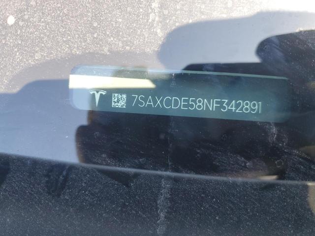 Photo 14 from auction – 2022 TESLA MODEL X with VIN 7SAXCDE58NF342891