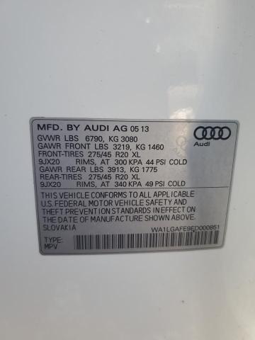 Photo 14 from auction – 2014 AUDI Q7 PREMIUM with VIN WA1LGAFE9ED000851