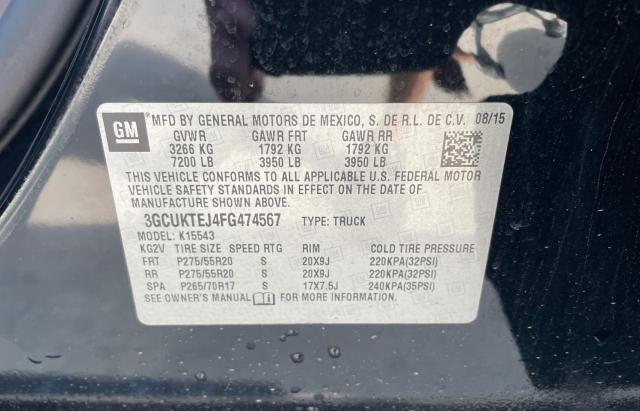 Photo 10 from auction – 2015 CHEVROLET SILVERADO with VIN 3GCUKTEJ4FG474567