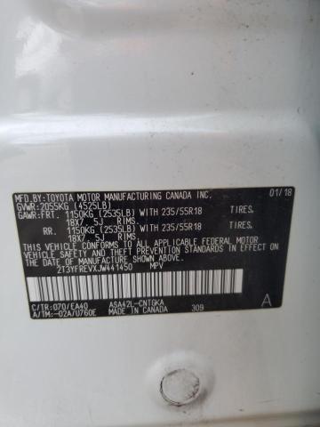 Photo 14 from auction – 2018 TOYOTA RAV4 LIMIT with VIN 2T3YFREVXJW441450
