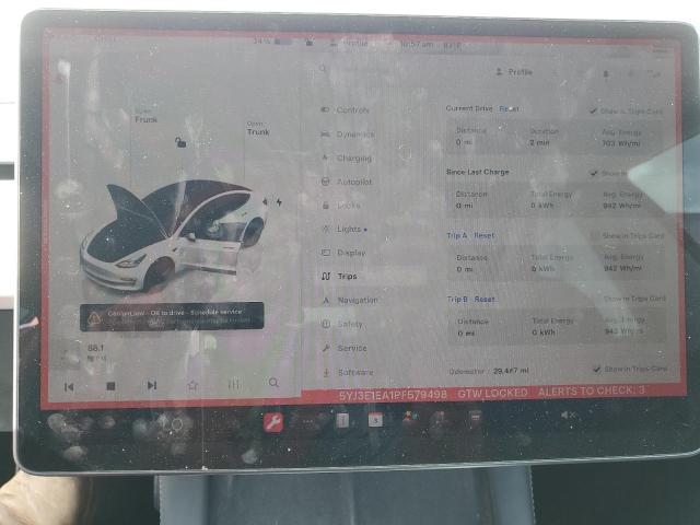 Photo 9 from auction – 2023 TESLA MODEL 3 with VIN 5YJ3E1EA1PF579498