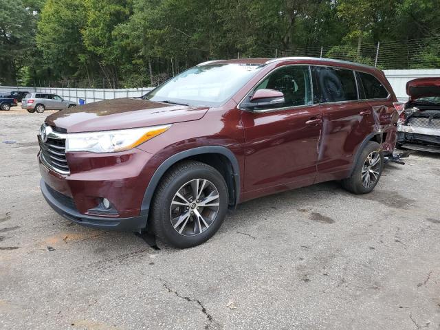 TOYOTA HIGHLANDER 2016 with VIN 5TDJKRFH3GS236858 - Photo from auction