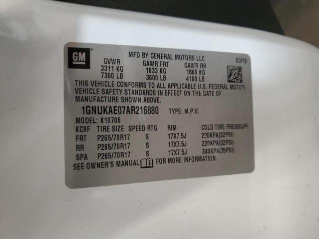 Photo 14 from auction – 2010 CHEVROLET TAHOE with VIN 1GNUKAE07AR216880
