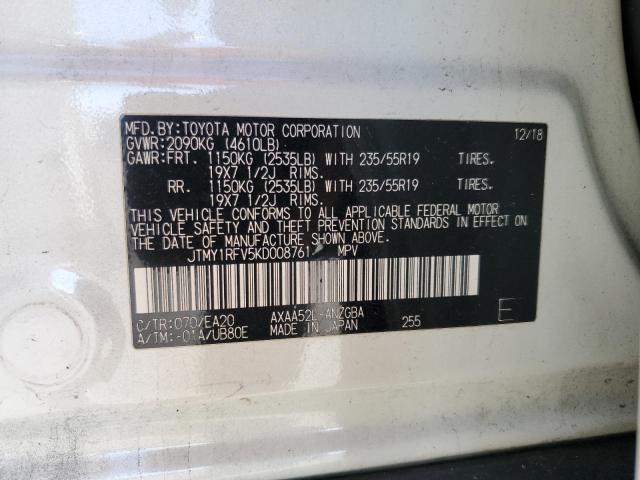 Photo 14 from auction – 2019 TOYOTA RAV4 LIMIT with VIN JTMY1RFV5KD008761